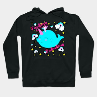 Trans Unicorn Whale Hoodie